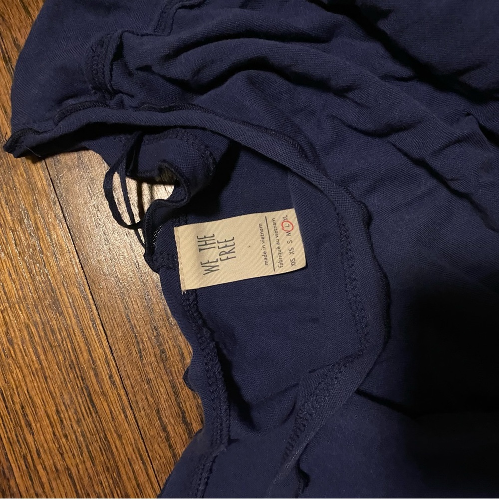 We The Free Deep Blue Blouse